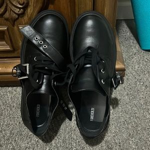 Black chunky shoes